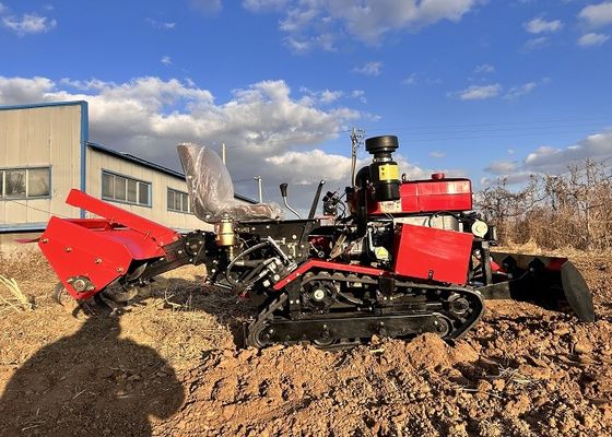 Multifunktionaler Trockenfeldfarm-Crawler-Traktor, Mini Gummi-Spur-Crawler-Traktor zum Verkauf