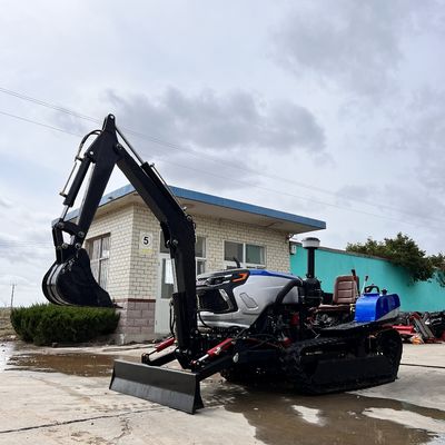 Selbstfahrende Rotationsschleuder-Crawler-Traktor-Farmgeräte mit Bagger