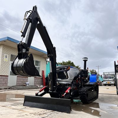 Selbstfahrende Rotationsschleuder-Crawler-Traktor-Farmgeräte mit Bagger