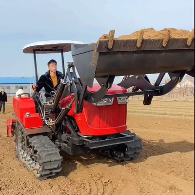 Schwere Maschine Landwirtschaft 80PS Crawler Kompakttraktor mit Lader