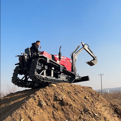 Motor 80 PS Kleine landwirtschaftliche Crawler-Traktoren mit Bagger