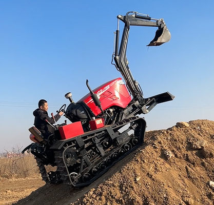 Motor 80 PS Kleine landwirtschaftliche Crawler-Traktoren mit Bagger