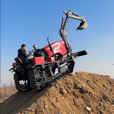 Motor 80 PS Kleine landwirtschaftliche Crawler-Traktoren mit Bagger