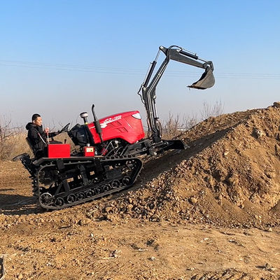 Motor 80 PS Kleine landwirtschaftliche Crawler-Traktoren mit Bagger