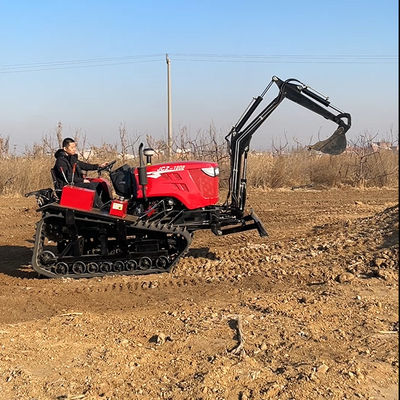 Motor 80 PS Kleine landwirtschaftliche Crawler-Traktoren mit Bagger