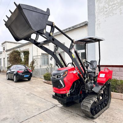 Multifunktionaler Landwirtschaftsmini-Diesel-Rubber-Track-Crawler-Traktor mit kostenlosem Zubehör