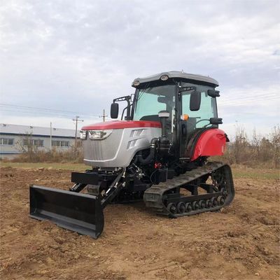 120 PS geschlossener Kabinentraktor Landwirtschaftliche Ausrüstung Mini-Crawler-Traktor mit Dieselmotor