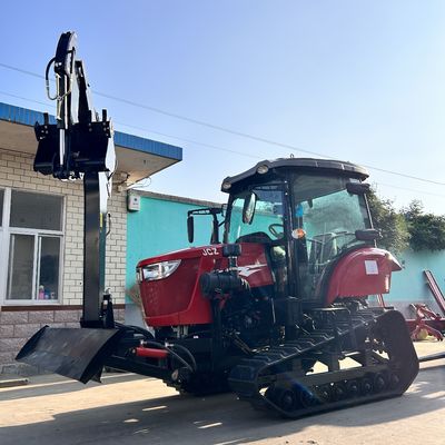 120 PS geschlossener Kabinentraktor Landwirtschaftliche Ausrüstung Mini-Crawler-Traktor mit Dieselmotor