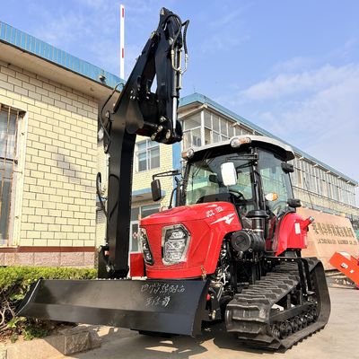 120 PS geschlossener Kabinentraktor Landwirtschaftliche Ausrüstung Mini-Crawler-Traktor mit Dieselmotor