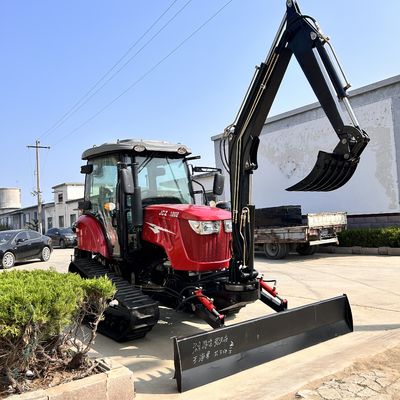120 PS geschlossener Kabinentraktor Landwirtschaftliche Ausrüstung Mini-Crawler-Traktor mit Dieselmotor