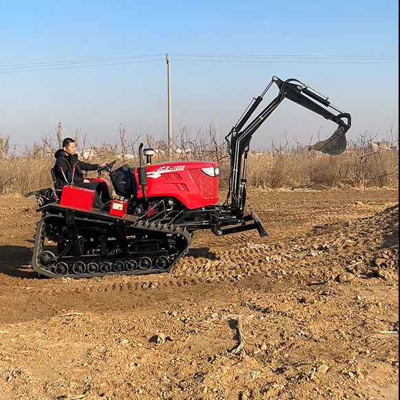 Neuer 80 PS Crawler-Kultiver, der Unkraut abschlägt und Bulldozern, Mini-Track-Traktor für Dreh- und Bodenbearbeitung