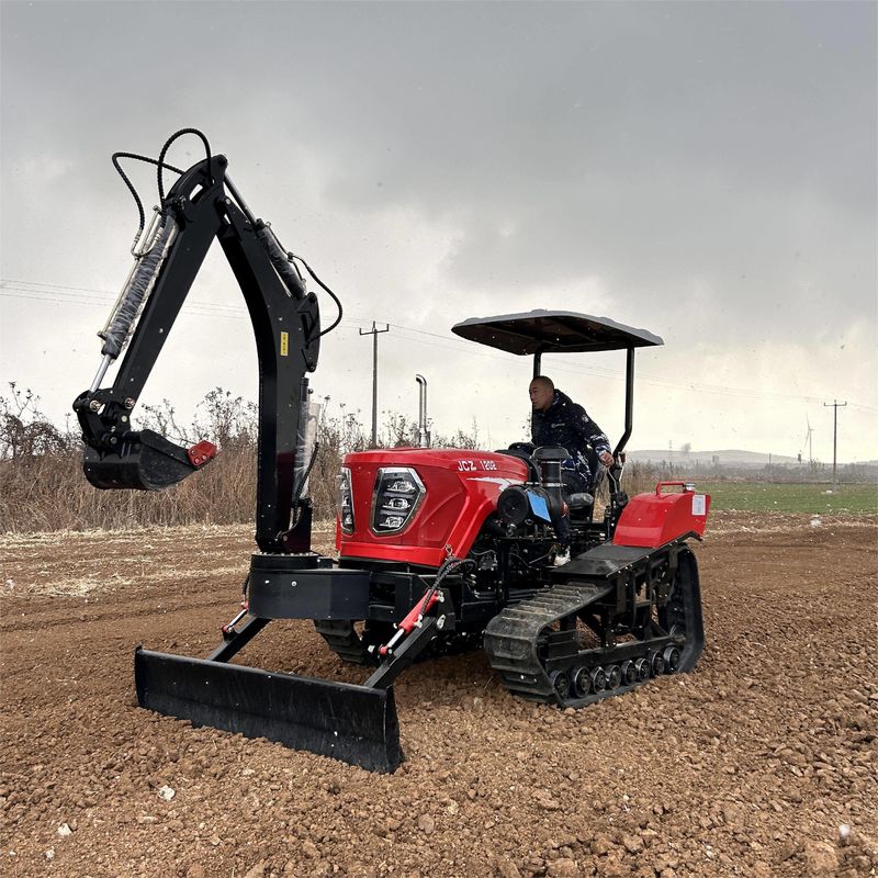 Kompakter 100 PS-Crawler-Traktor Kompakter Landwirtschafts-Hydraulischer Traktor mit Frontlader / Bagger